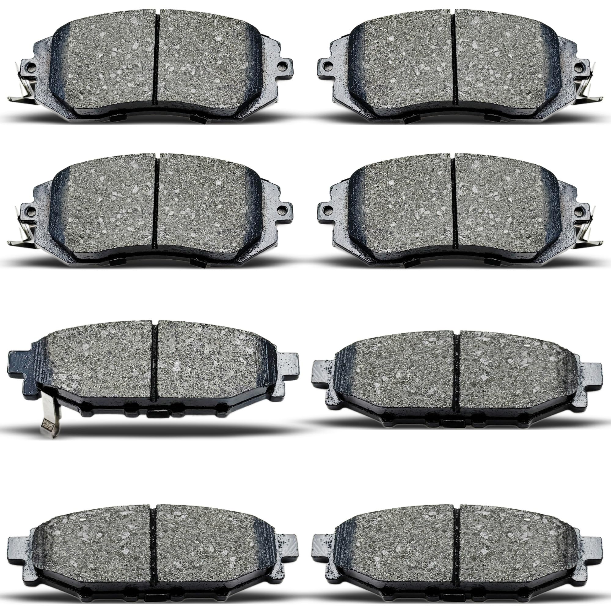 Photo 1 of AnnoVinco 8PCS Front Rear Ceramic Brake Pads Replacement Kit Fits 2011-2018 For Subaru Forester,2013-2016 For Brz,2011-2016 For Impreza, for Crosstrek,2013 For Scion Fr-S/Legacy/Outback(D1114 D1539)