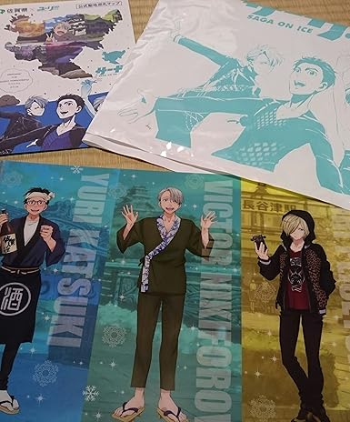 Amazon 限定 ユーリ On Ice 唐津 聖地巡礼 サーガ On Ice 佐賀県 ユーリ マップ クリアファイル 袋 佐賀県 はせつ 当選品 アニメ 萌えグッズ 通販