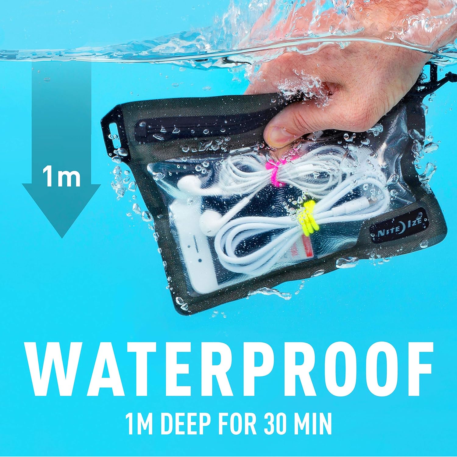 Nite Ize Runoff Waterproof Pocket, Slim Waterproof Wallet for Passports, Phones, and More. Tough Trusted Protection for Water Sports and Adventure Travel: Nite Ize: Sports & Outdoors