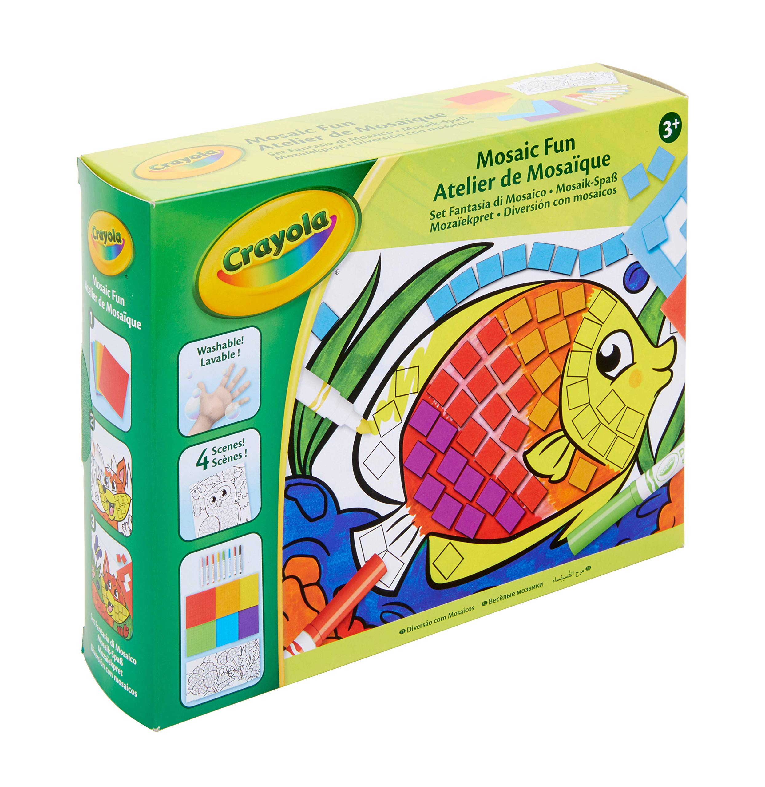 CRAYOLA - Mosaic Workshop - Creative activities - Activity kits - from 4 years old - Drawing and coloring game