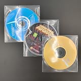 Panmer Premium CD Sleeves Pack of 100 Clear Polypropylene with Flap view 6