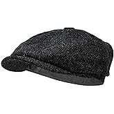 Borges & Scott Lomond Newsboy Cap - 100% Handwoven Wool - Harris Tweed - Water Resistant