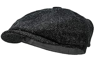 Borges & Scott Lomond Newsboy Cap - 100% Handwoven Wool - Harris Tweed - Water Resistant