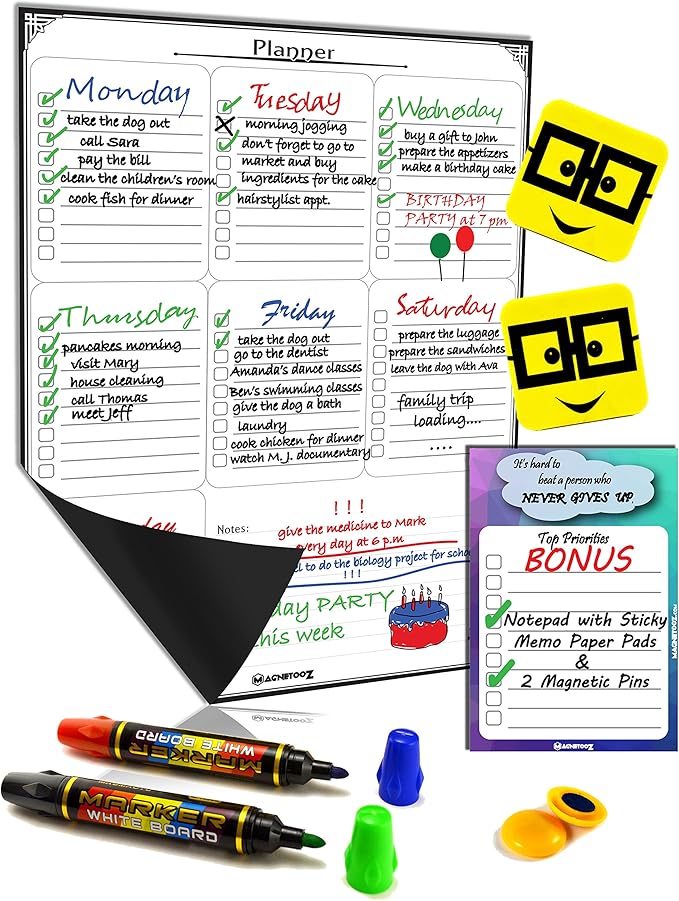 Dry Erase Weekly Planner at Dustin Horak blog