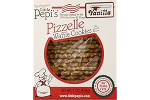 Little Pepi's Pizzelles, Vanilla, 7 Ounce