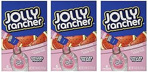 Lot of 3- (6-ct.) Boxes JOLLY RANCHER Watermelon Singles to Go! Sugar Free Drink Mix.