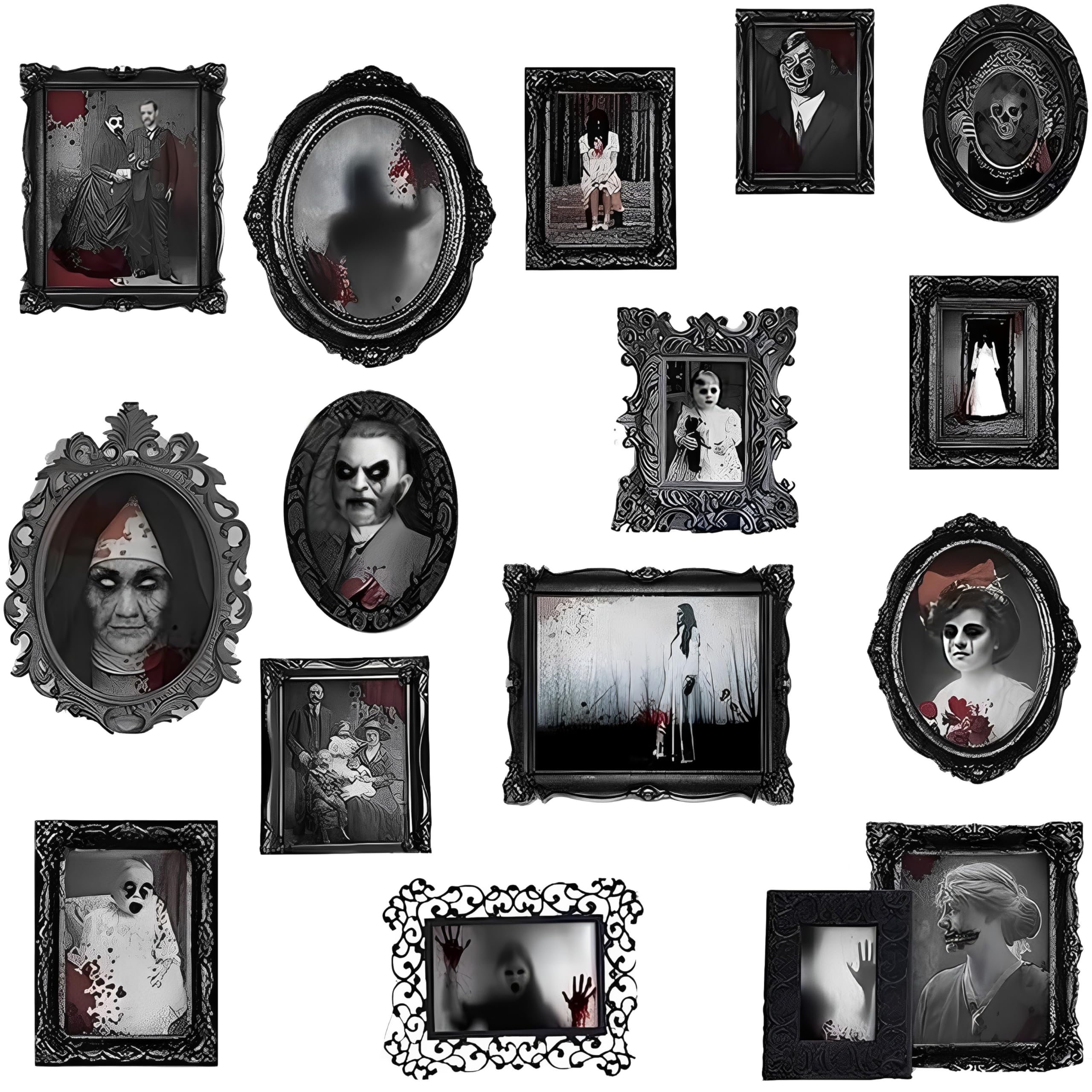 Assorted Dark Manor Frame Cutouts Decoration- 30 pcs.