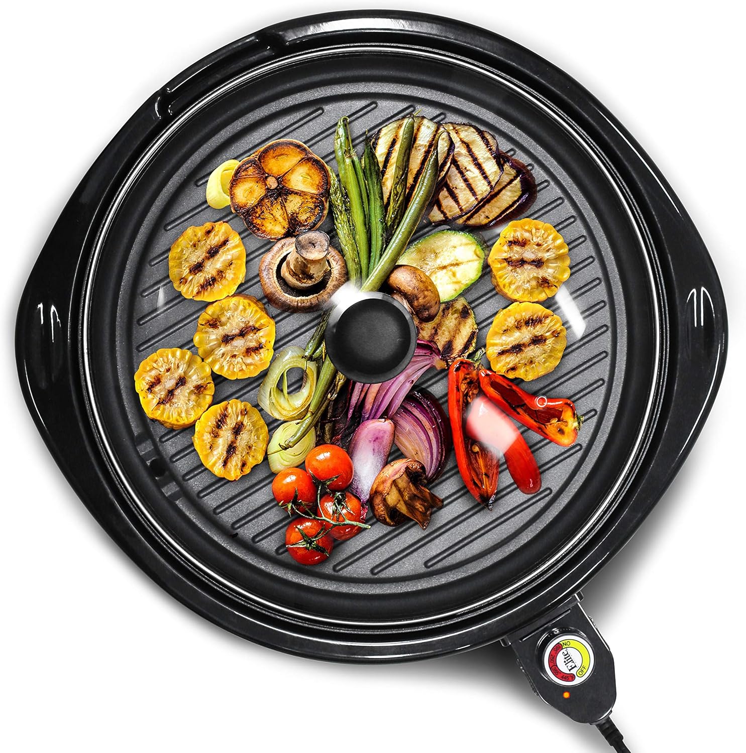 Elite Gourmet EMG980B MaxiMatic 14Inch Electric Indoor Grill, Black