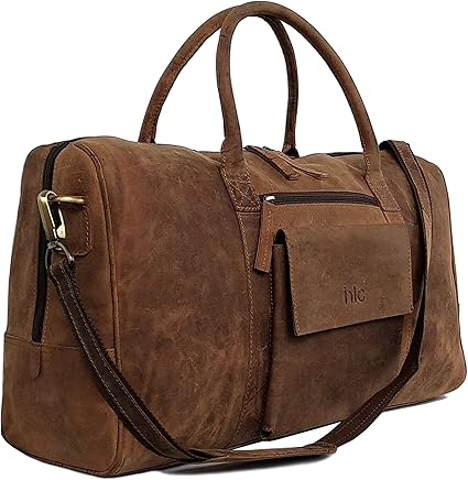 leather sports duffel bag