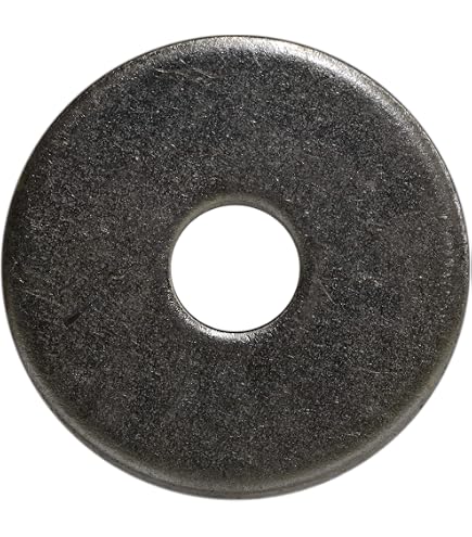 1/2 x 3 OD Plain Finish 18-8 Stainless Steel Fender Washers, 25 pk