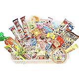 Samurai Dagashi Set, Japanese Snack Assortment 36pc with Samurai Kid Sticker