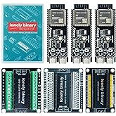 Lonely Binary 3-Pack ESP32-S3 N16R8 Development Board + 3 Terminal Bases | Dual USB-C Ports, WiFi and Bluetooth LE, C++ and Python Programming, ESP-IDF and PlatformIO, IoT and Smart Home Projects