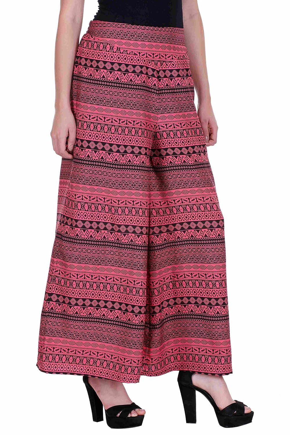 deewa pink border print palazzo