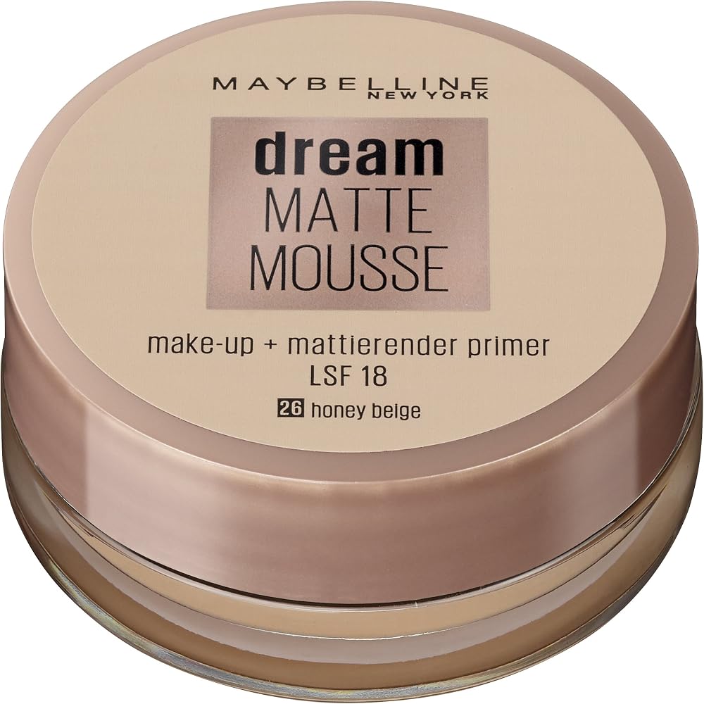 Maybelline Jade Dream Matte Mousse Foundation 26 Honey Beige Normal Oily Skin