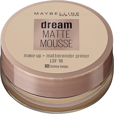 Maybelline Jade Dream Matte Mousse Foundation 26 Honey Beige Normal Oily Skin