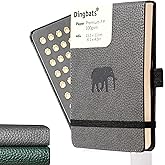Dingbats* - Wildlife A6 Reporter Lined Small Notebook - PU Leather Hardcover for Work, Travel Journal - Pocket, Elastic Closure, Pen Holder, Bookmark