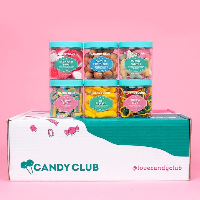 Candy Club Delicious Premium Candies Subscription Box Mostly Sweets Fun Pack