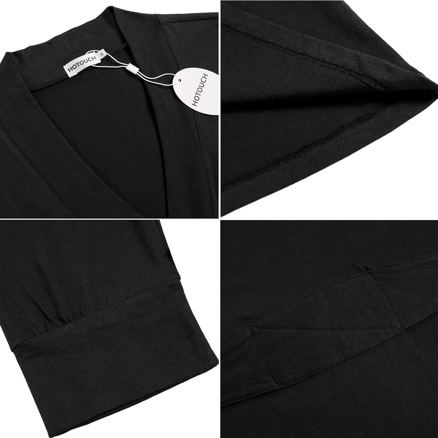 Hotouch Women Kimono Robes Cotton Lightweight Robe Short Knit Bathrobe Soft Sleepwear Ladies Loungewear S-XXL at  Women’s Clothing store