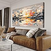 Abstract Wall Art Decor Large Wall Art for Living Room Abstract Canvas Art Wall Decor Modern Colorful Wall Art Prints Canvas Wall Art Pictures Artwork for Walls Bedroom Office Decor 29" X 58"