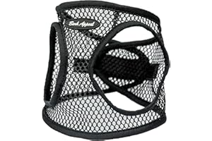 Bark Appeal Black Netted Step-in Dog Harness for Small-Medium Pets – Updated Sizing, Remeasuring is Essential – Soft Netted Mesh– Anti-Choke with Adjustable Strap & Heavy Duty Clip – XS