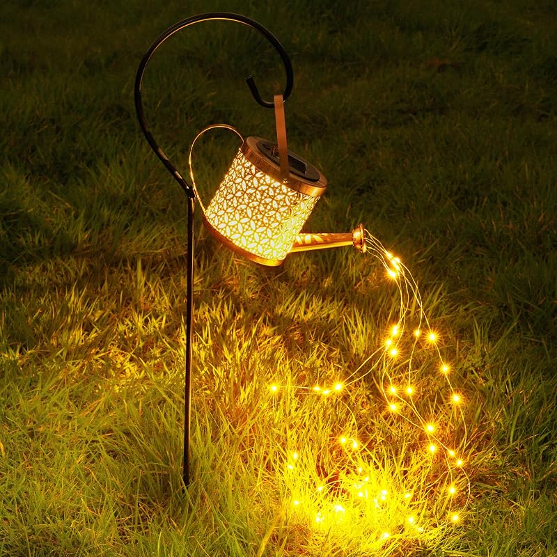 GloBrite 48 LED Solar Watering Can Garden Lights IP65 Waterproof 80 cm