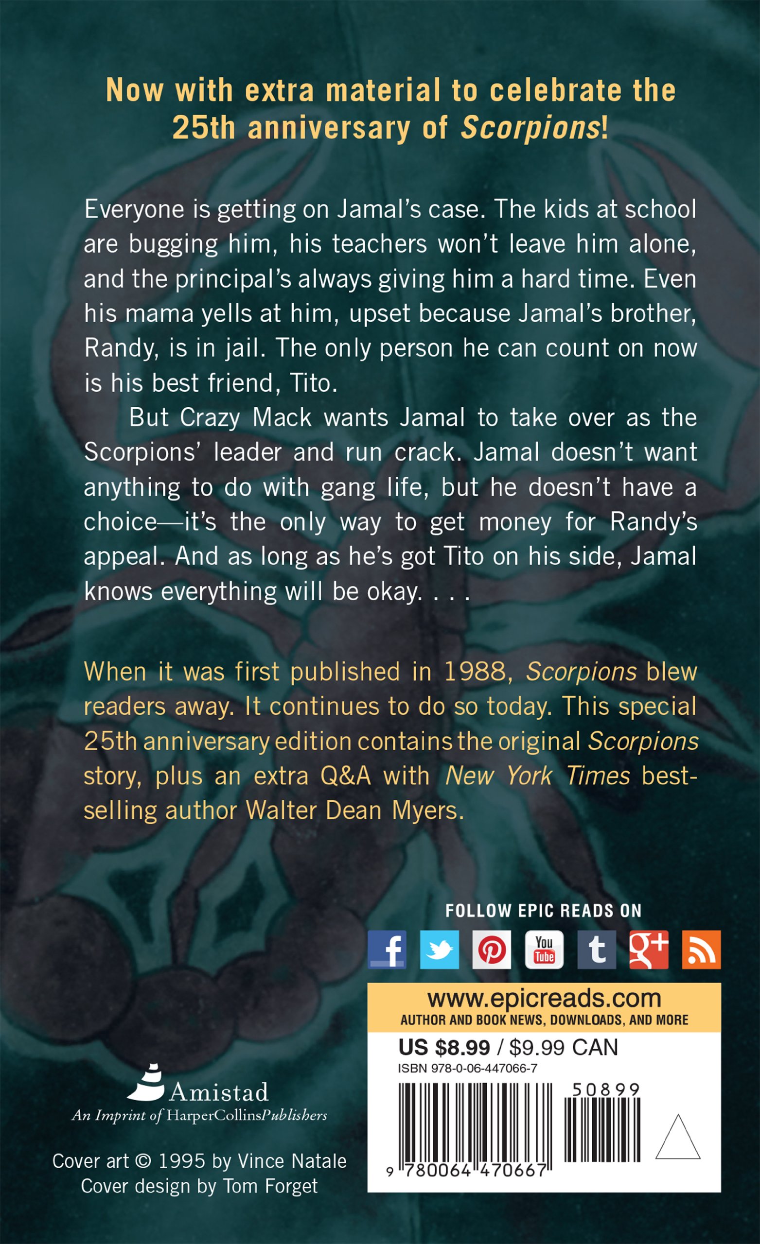 Amazon Com Scorpions 9780064470667 Myers Walter Dean Books