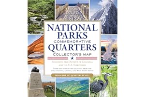 National Parks Commemorative Quarters Collector's Map 2010-2021 (includes both mints, plus the rare West Point quarter release!)