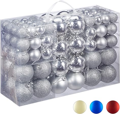 Relaxdays Argenté Lot De 100 Décoration Polies