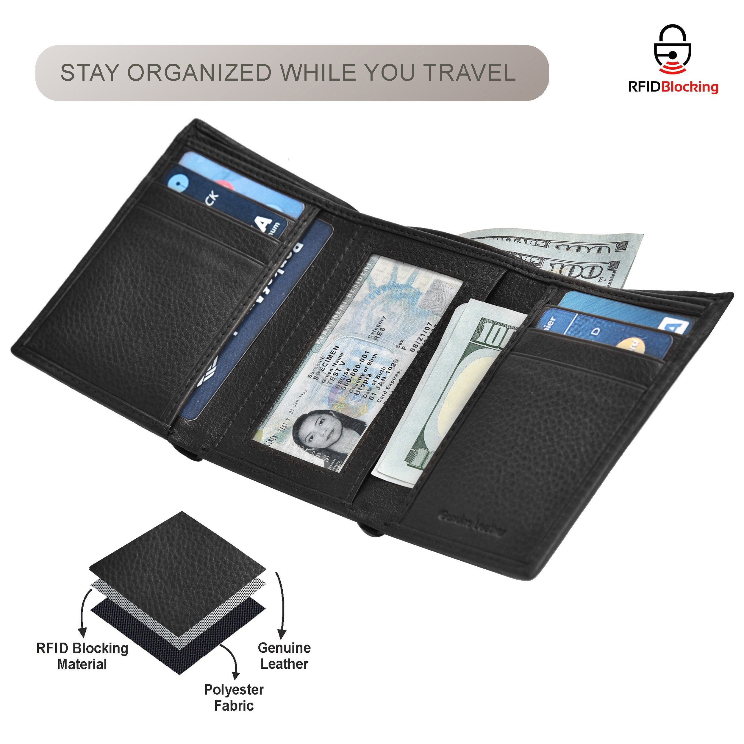 Leather Men's Slim Wallets Uk