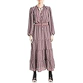 Max Studio Women's Long Sleeve Tiered Dress