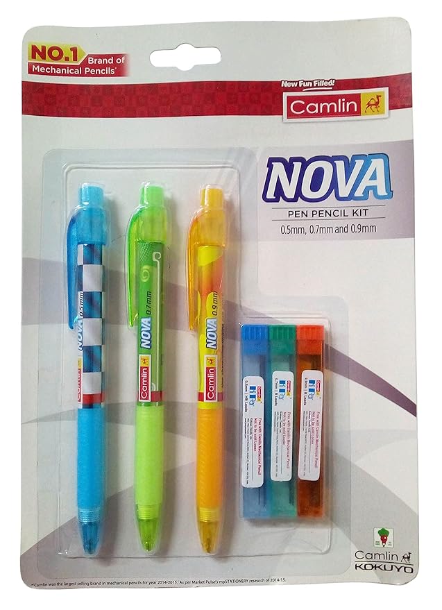 Camlin Nova Mechanical Pencil Kit, Pack of 3 Amazon.in Office Products