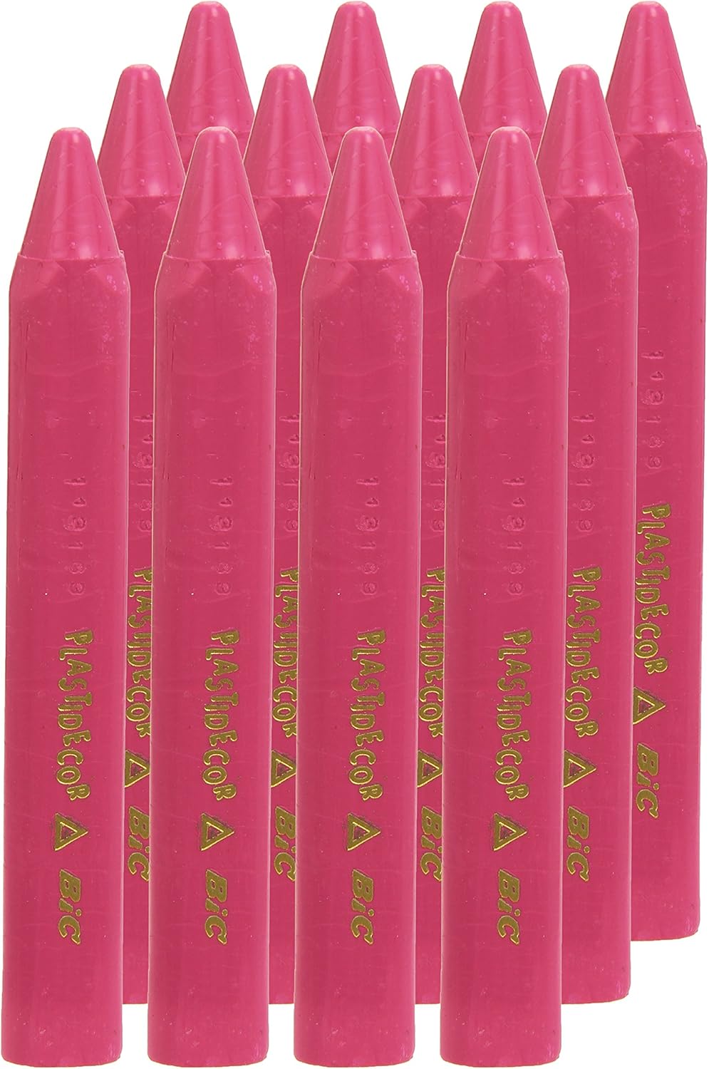 Plastidecor 816 - Ceras, caja de 12 unidades, color rosa: Amazon.es: Oficina y papelería