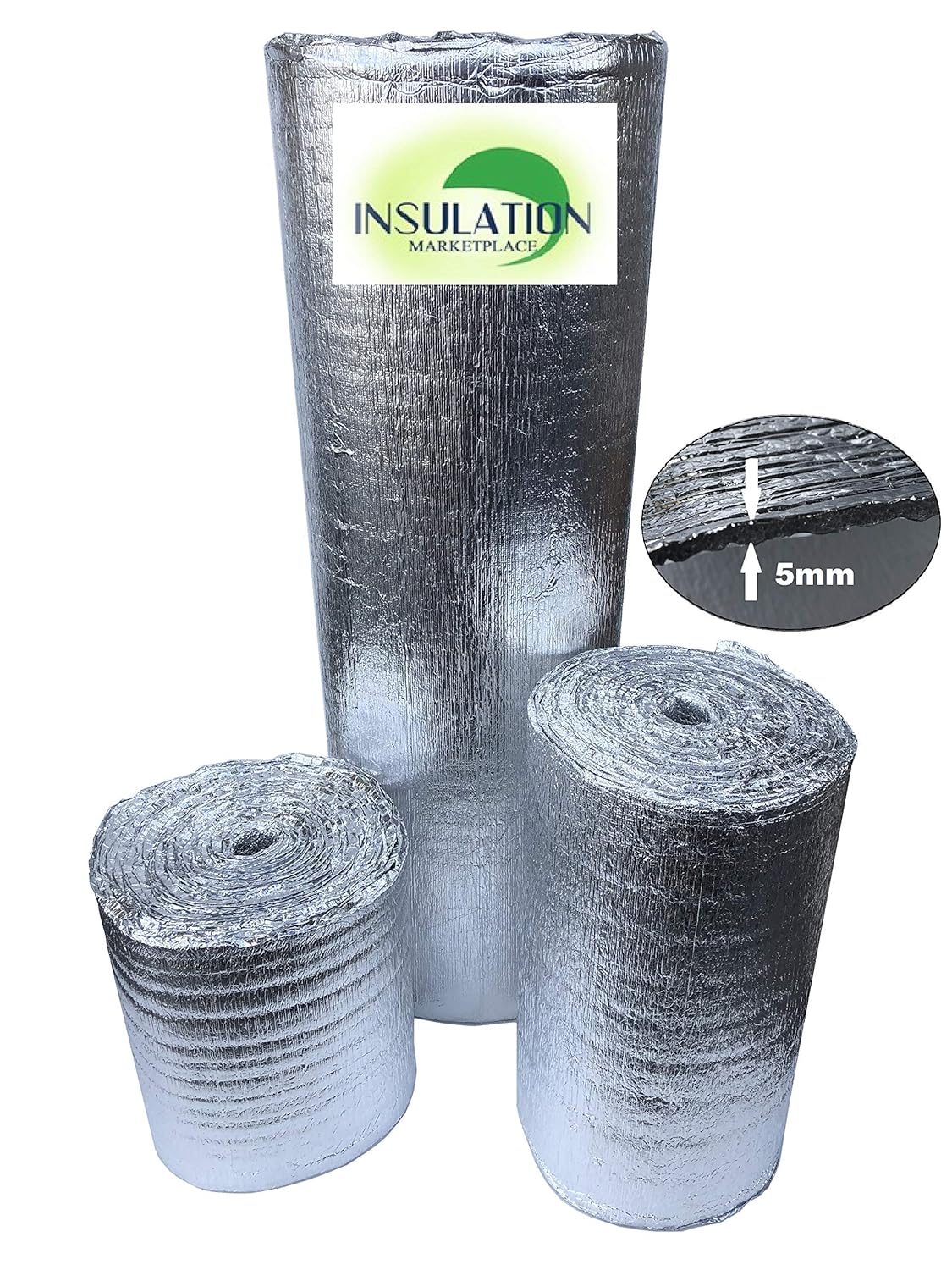 SmartSHIELD -5 Perforated Reflective Insulation roll, Foam Core, Radiant Barrier, House Wrap, Attic Insulation, Thermal Insulation. (48" x 100ft)
