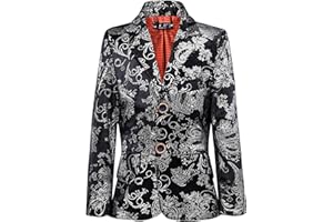 YUANLU Kids Suits Blazer Homecoming Dresses Jackets for Boys Jacket Floral Velvet Boy Winter Coat