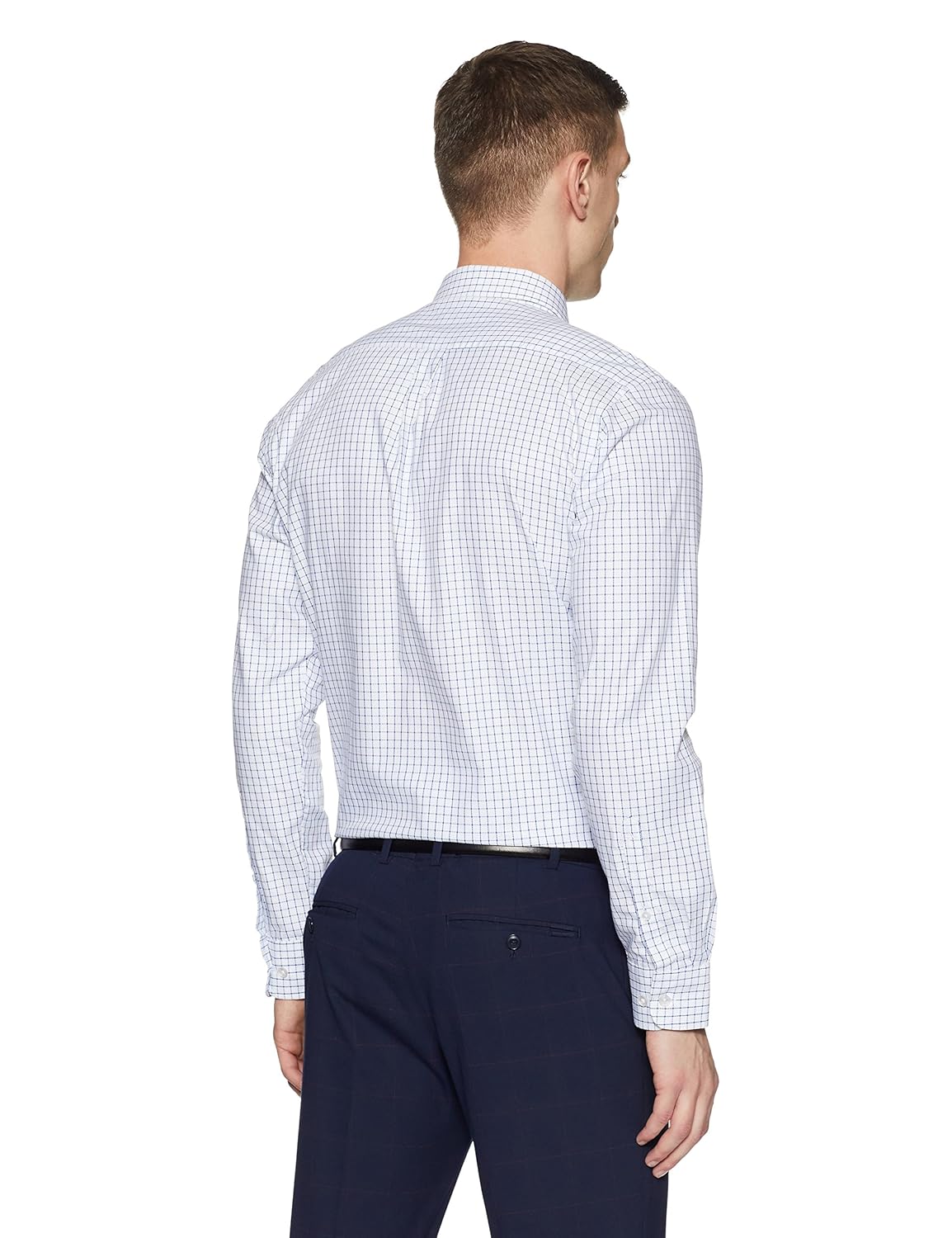 arrow men's checkered regular fit formal shirt