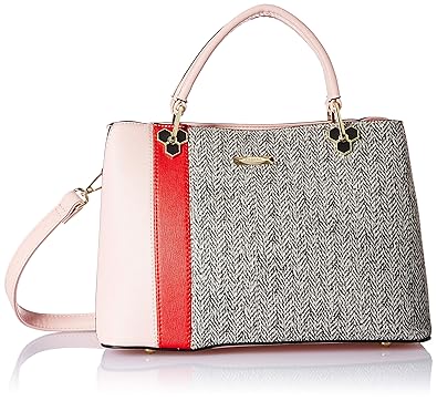 Esbeda Zigzag Design Womens Handbag (Pink)