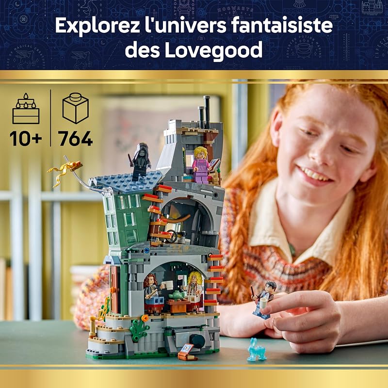 Harry Potter La Maison de Luna Lovegood - Jouet - Maquette Miniature DIY - Brique Lumineuse & 5 Minifigurines - Idée de Décoration pour Chambre - Cadeau pour Fille, Garçon & Fans dès 10 ans 76467 — photo 2 sur 8