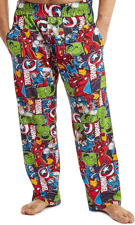 Captain Marvel Comics Homme Ou Femme Marvel Pyjama Homme Comics Avengers Legends avec Captain America, Iron
