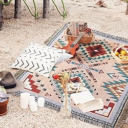 Touchat Native American Blanket Boho Throw Blanket