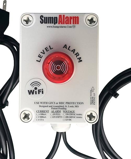 Wireless (WiFi) in/Outdoor Sump Pump or Septic Tank Monitor/High/Low
