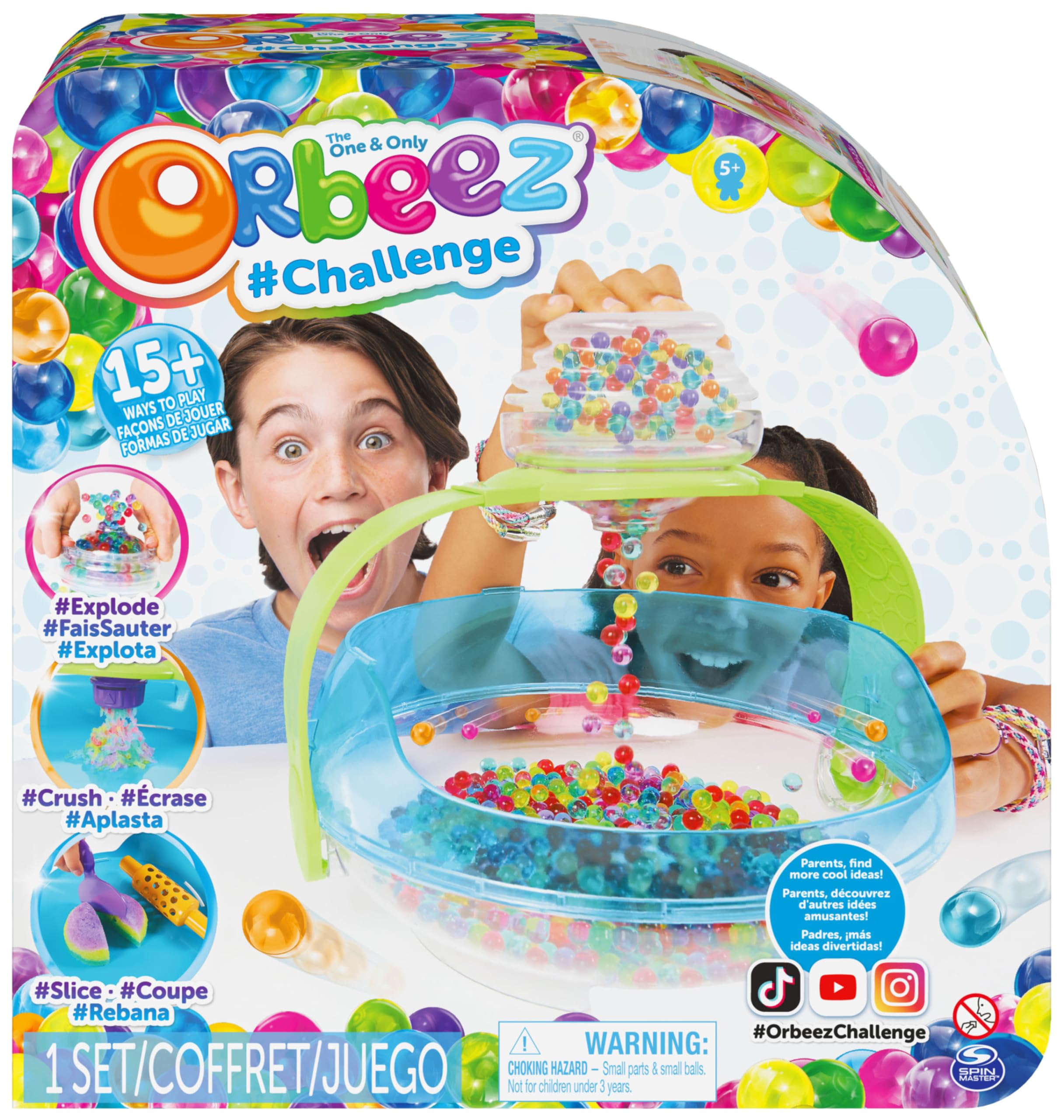 Orbeez Challenge, The One and Only, 2000 Non-Toxic Water Beads, Includes 6 Tools and Storage, for Kids Aged 5 and Up
