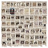 80pcs Anime Wanted Poster Stickers, Cute Vinyl