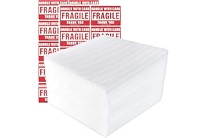 ENKO PRODUCTS enKo 12 x 12 Inch (50-Pack) Foam Wrap Cushion Wrap Sheets for Moving Shipping Packing Supplies