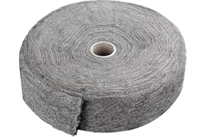 CYEAH 0000 Steel Wool Roll 5lb, 32 Ft Steel Wool Roll Fine Wool 0000 Hardware Cloth for Cleaning, Remove Rust, Buffing Wood and Metal Finishes
