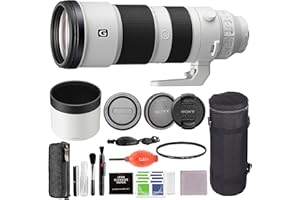 Sony FE 200–600mm F5.6–6.3 G OSS (SEL200600G) Camera Lens Bundle with 95MM DHD Filter, Lens Case, Starter Kit + More
