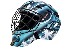 Franklin Sports Seattle Kraken NHL Hockey Goalie Face Mask - Youth Street Hockey Goalie Mask - One Size, Team Specific, Adjus