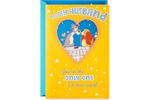 Hallmark Father's Day Card for Husband (Interactive Kiss Disney Lady and The Tramp) (599FFW9542)