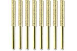 EzzDoo Bits - Titanium Plated Diamond Sharpening Wheels, High Hardness 5/32 Chainsaw Files for Electric Chainsaw Sharpener. 8
