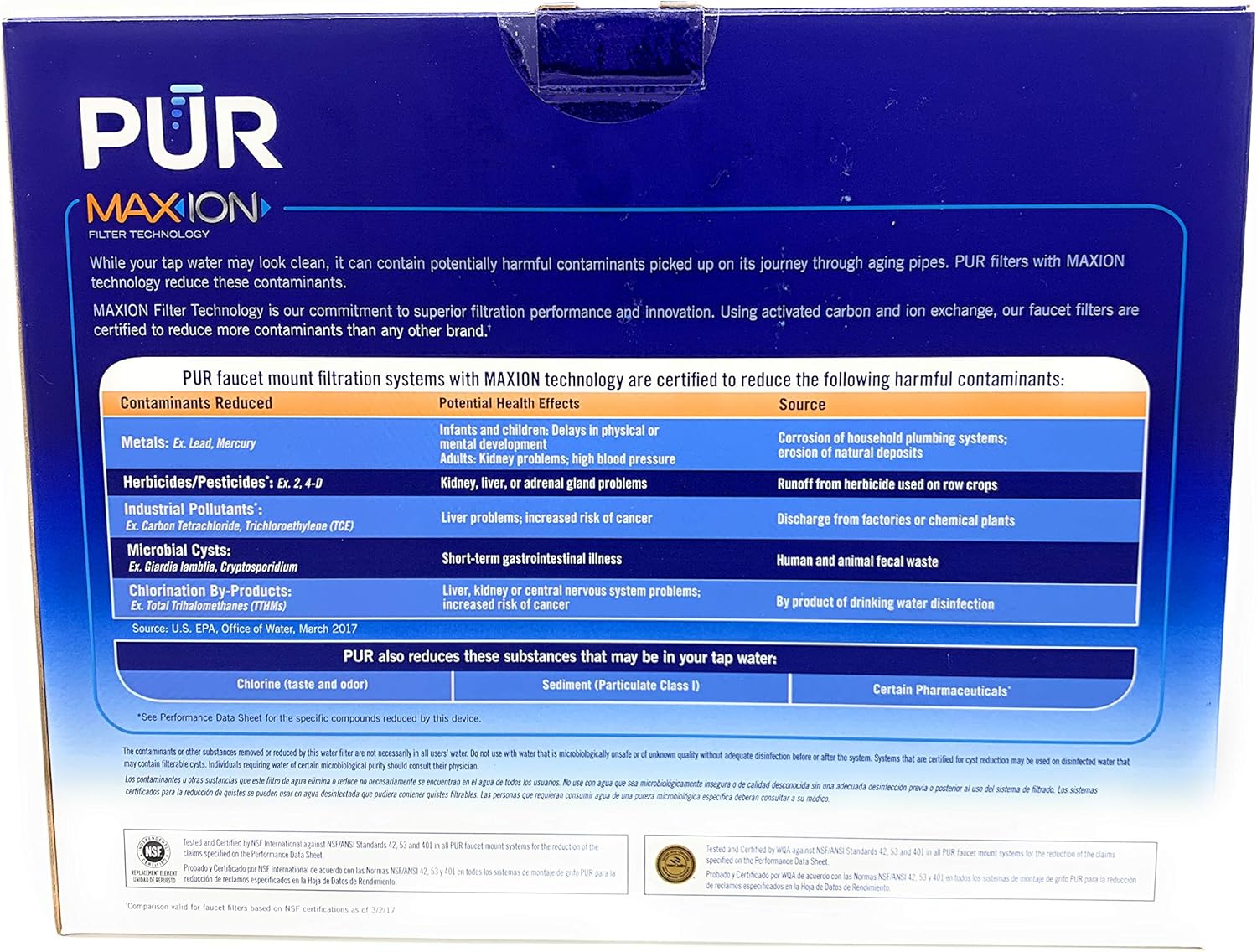 3- Stage Faucet Mount Filters 7 Pack. With Max- Ion Filter Technology - - 