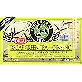 Triple Leaf Tea, Decaf Green Tea with Ginseng, 20 Tea Bags (Pack of 6)